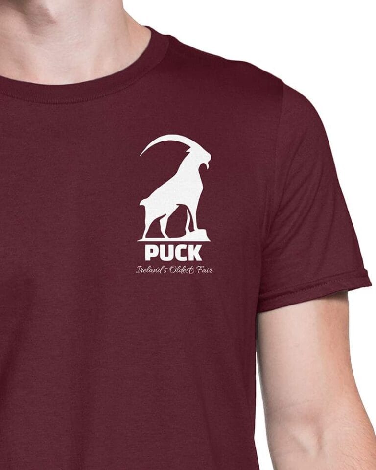 Puck Ireland's Oldest Fair - T-shirt detailjpg